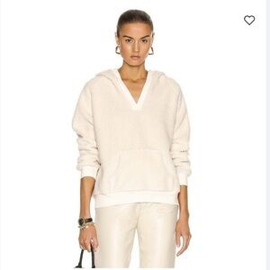 Nili Lotan Sherpa Hoodie in Natural